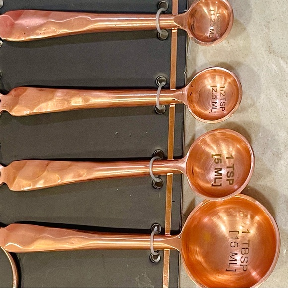 NEW Trendy Measuring Spoons stainless steel with rose gold finish perfect gifts! - Picture 3 of 5